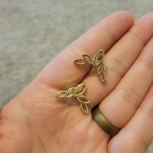 Park Lane Gold Crepe Stud Earrings